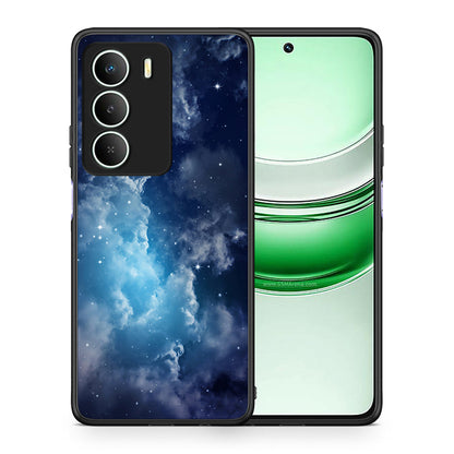 Θήκη Realme 14X Blue Sky Galaxy από τη Smartfits με σχέδιο στο πίσω μέρος και μαύρο περίβλημα | Realme 14X Blue Sky Galaxy case with colorful back and black bezels