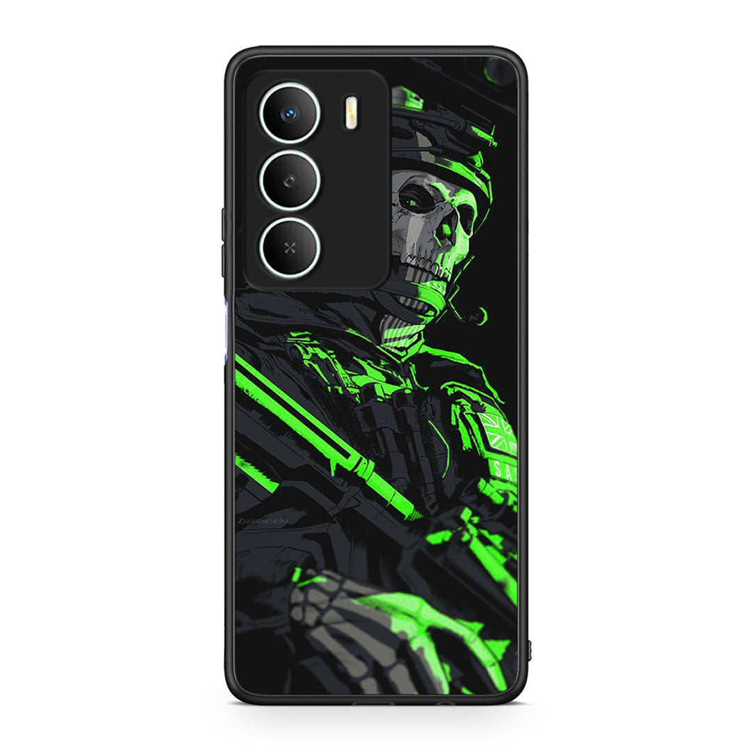 Realme 14X Green Soldier Θήκη Αγίου Βαλεντίνου από τη Smartfits με σχέδιο στο πίσω μέρος και μαύρο περίβλημα | Smartphone case with colorful back and black bezels by Smartfits