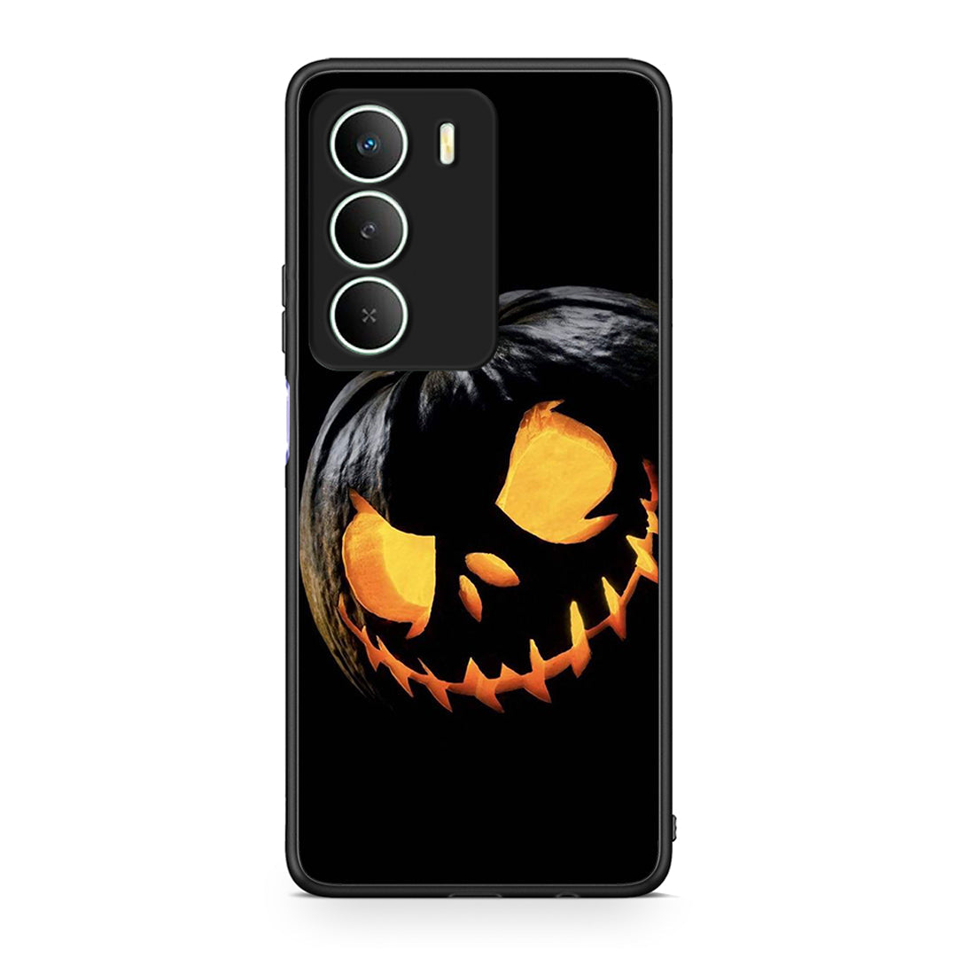Realme 14X Halloween Scary Pumpkin Θήκη από τη Smartfits με σχέδιο στο πίσω μέρος και μαύρο περίβλημα | Smartphone case with colorful back and black bezels by Smartfits