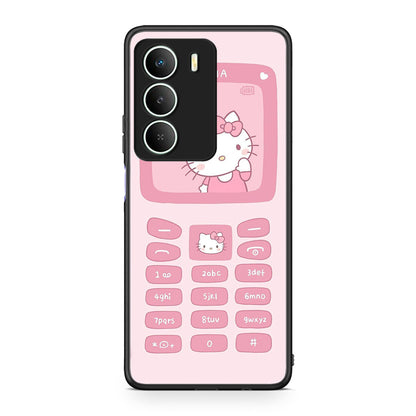 Realme 14X Hello Kitten Θήκη Αγίου Βαλεντίνου από τη Smartfits με σχέδιο στο πίσω μέρος και μαύρο περίβλημα | Smartphone case with colorful back and black bezels by Smartfits