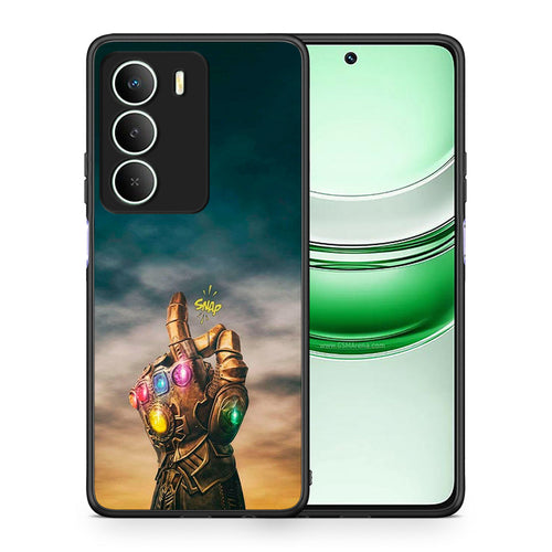 Θήκη Realme 14X Infinity Snap από τη Smartfits με σχέδιο στο πίσω μέρος και μαύρο περίβλημα | Realme 14X Infinity Snap case with colorful back and black bezels