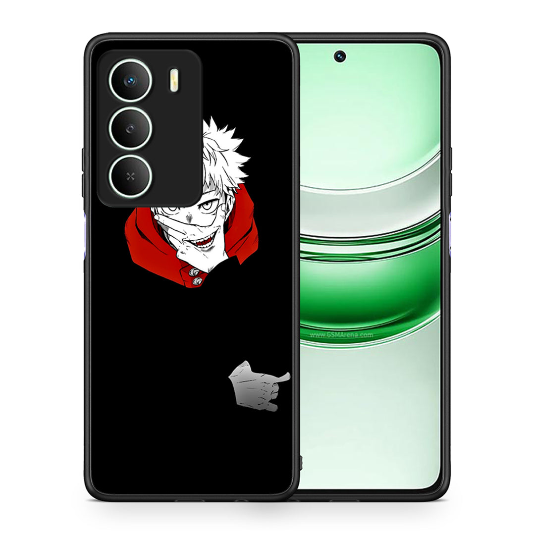 Θήκη Realme 14X Itadori Anime από τη Smartfits με σχέδιο στο πίσω μέρος και μαύρο περίβλημα | Realme 14X Itadori Anime case with colorful back and black bezels