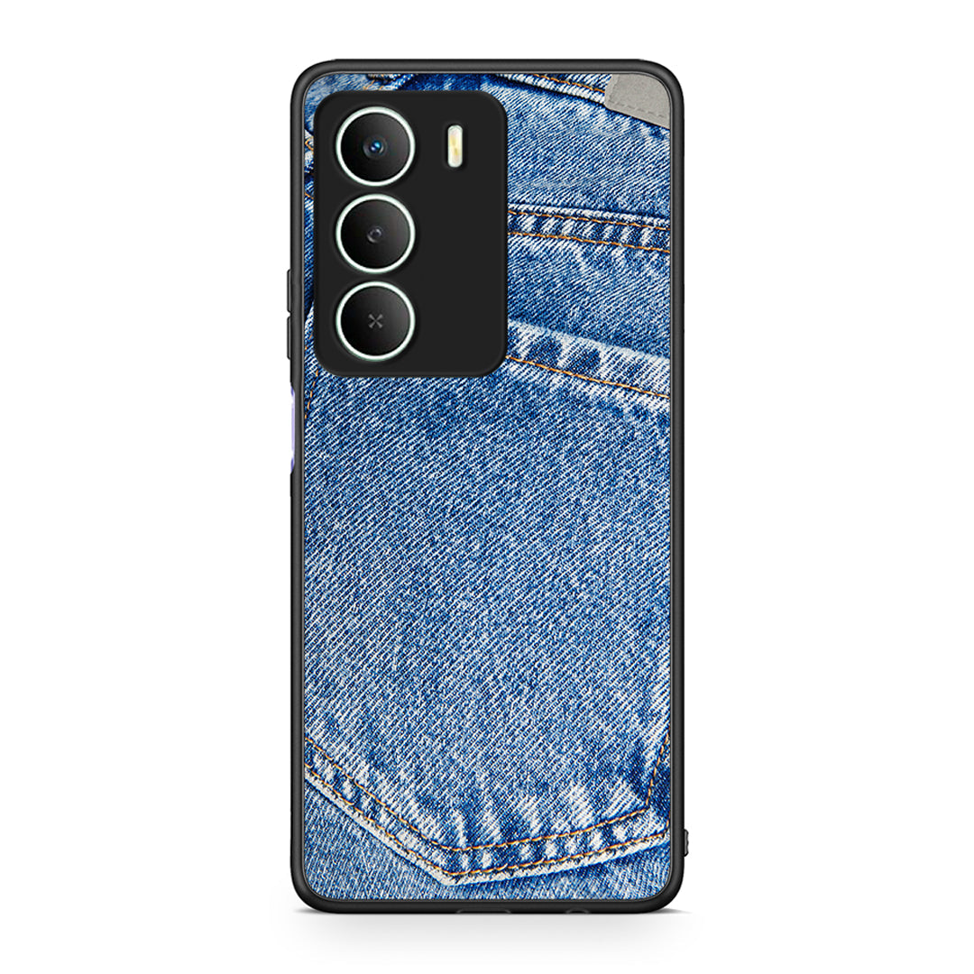 Realme 14X Jeans Pocket θήκη από τη Smartfits με σχέδιο στο πίσω μέρος και μαύρο περίβλημα | Smartphone case with colorful back and black bezels by Smartfits