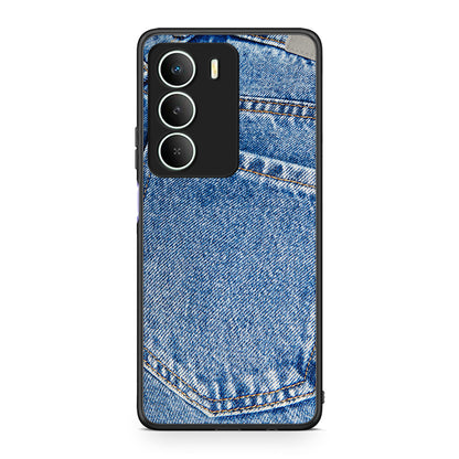 Realme 14X Jeans Pocket θήκη από τη Smartfits με σχέδιο στο πίσω μέρος και μαύρο περίβλημα | Smartphone case with colorful back and black bezels by Smartfits