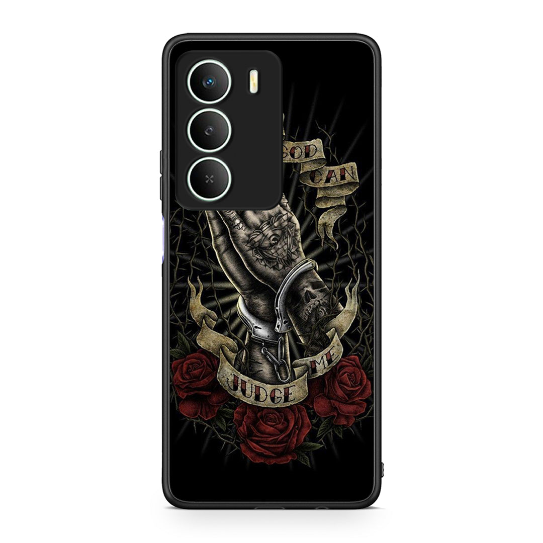 Realme 14X Judge By God θήκη από τη Smartfits με σχέδιο στο πίσω μέρος και μαύρο περίβλημα | Smartphone case with colorful back and black bezels by Smartfits