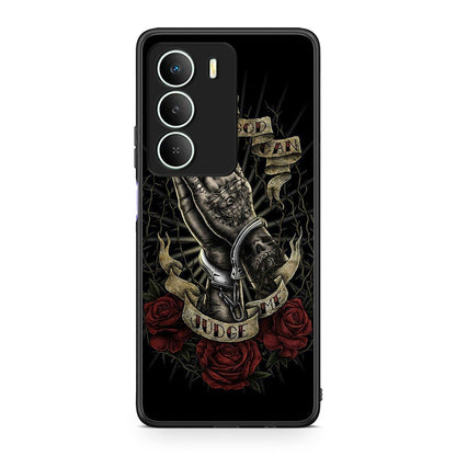 Realme 14X Judge By God θήκη από τη Smartfits με σχέδιο στο πίσω μέρος και μαύρο περίβλημα | Smartphone case with colorful back and black bezels by Smartfits