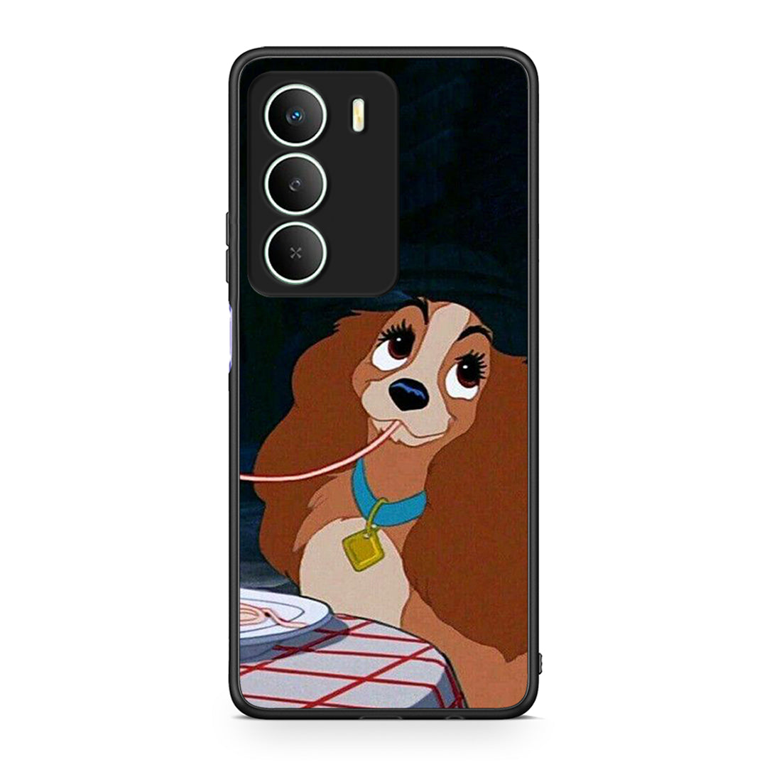 Realme 14X Lady And Tramp 2 Θήκη Αγίου Βαλεντίνου από τη Smartfits με σχέδιο στο πίσω μέρος και μαύρο περίβλημα | Smartphone case with colorful back and black bezels by Smartfits