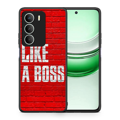 Θήκη Realme 14X Like A Boss από τη Smartfits με σχέδιο στο πίσω μέρος και μαύρο περίβλημα | Realme 14X Like A Boss case with colorful back and black bezels