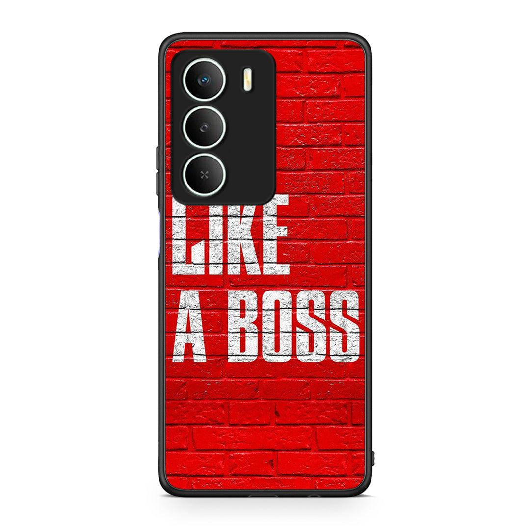 Realme 14X Like A Boss θήκη από τη Smartfits με σχέδιο στο πίσω μέρος και μαύρο περίβλημα | Smartphone case with colorful back and black bezels by Smartfits