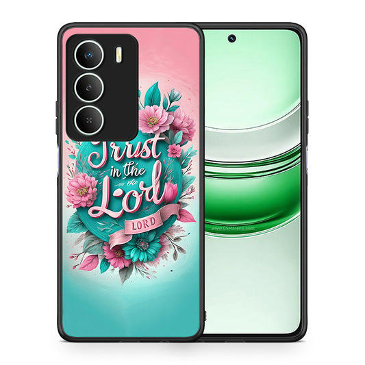 Θήκη Realme 14X Lord Trust από τη Smartfits με σχέδιο στο πίσω μέρος και μαύρο περίβλημα | Realme 14X Lord Trust case with colorful back and black bezels