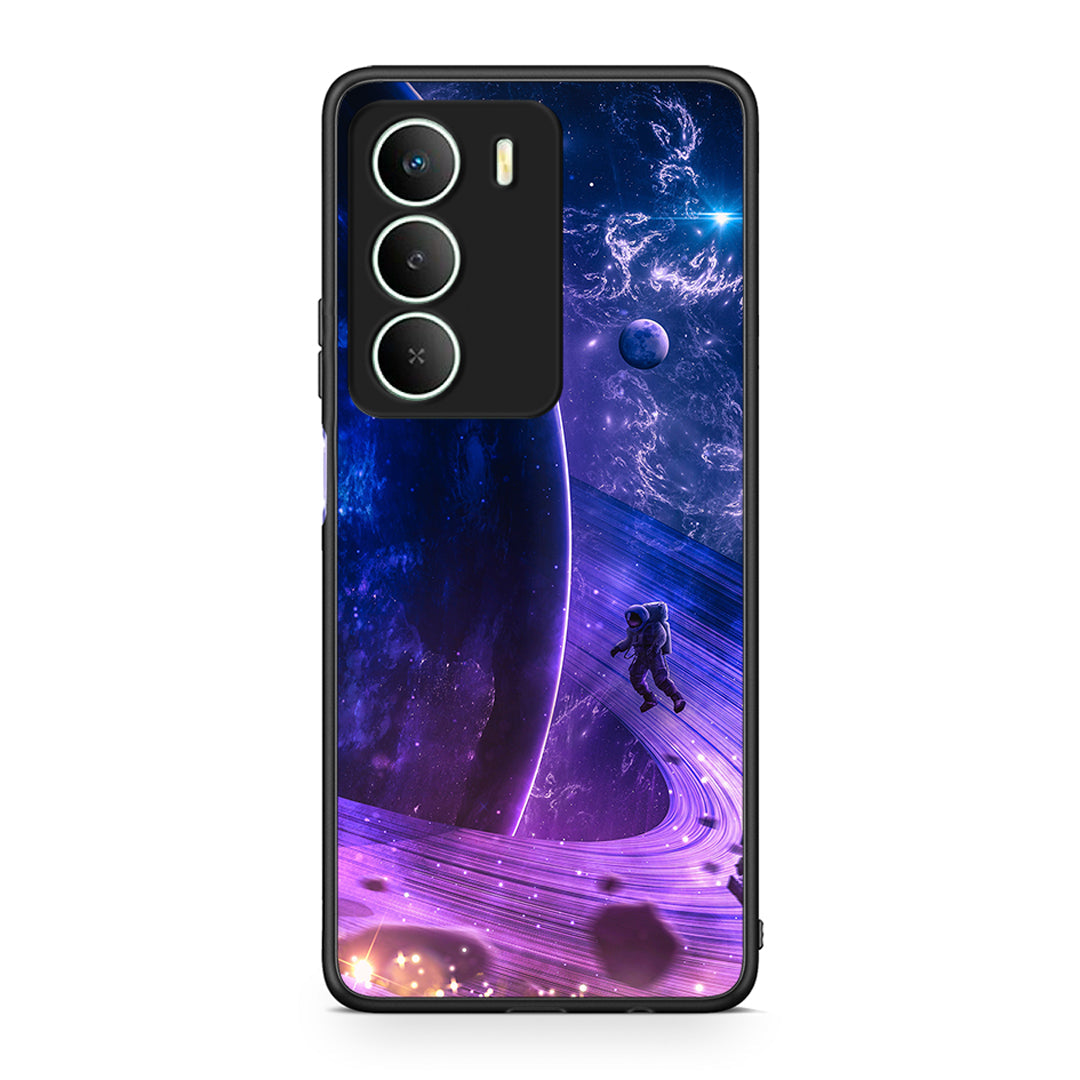 Realme 14X Lost Astronaut θήκη από τη Smartfits με σχέδιο στο πίσω μέρος και μαύρο περίβλημα | Smartphone case with colorful back and black bezels by Smartfits