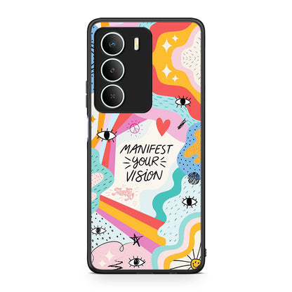 Realme 14X Manifest Your Vision θήκη από τη Smartfits με σχέδιο στο πίσω μέρος και μαύρο περίβλημα | Smartphone case with colorful back and black bezels by Smartfits