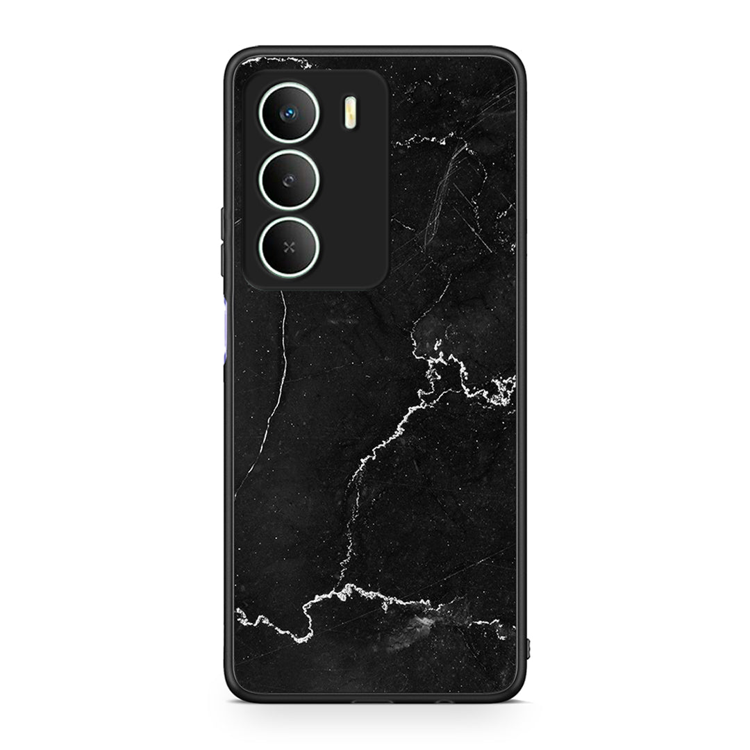 Realme 14X Marble Black θήκη από τη Smartfits με σχέδιο στο πίσω μέρος και μαύρο περίβλημα | Smartphone case with colorful back and black bezels by Smartfits