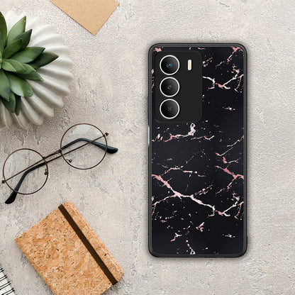 Marble Black Rosegold - Realme 14X θήκη