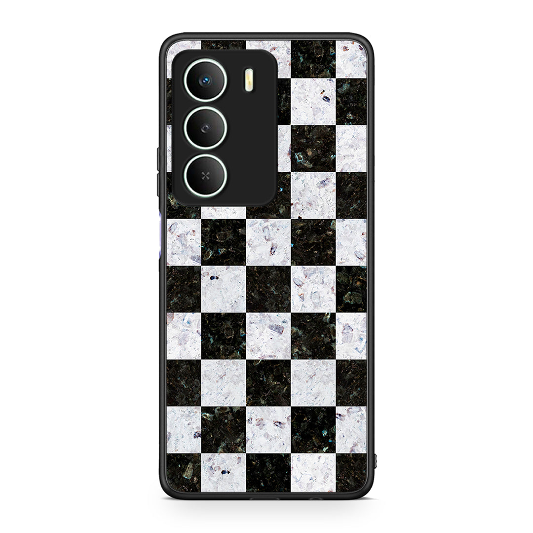 4 - Realme 14X Square Geometric Marble case, cover, bumper
