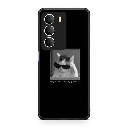 Realme 14X Meme Cat θήκη από τη Smartfits με σχέδιο στο πίσω μέρος και μαύρο περίβλημα | Smartphone case with colorful back and black bezels by Smartfits