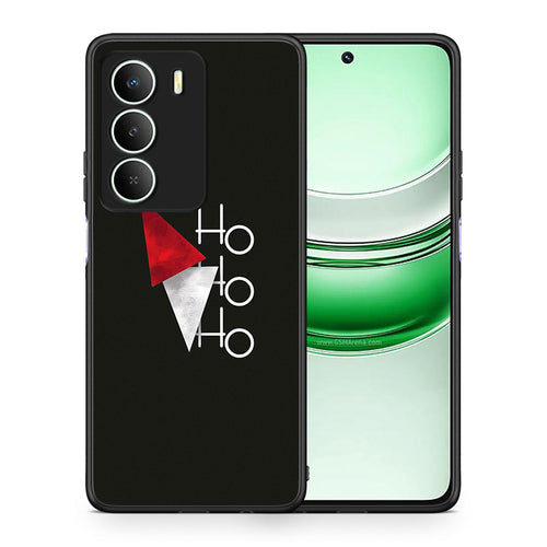 Θήκη Realme 14X Minimal Christmas από τη Smartfits με σχέδιο στο πίσω μέρος και μαύρο περίβλημα | Realme 14X Minimal Christmas case with colorful back and black bezels