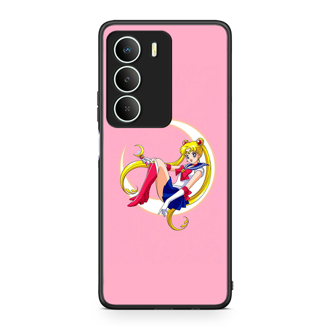 Realme 14X Moon Girl θήκη από τη Smartfits με σχέδιο στο πίσω μέρος και μαύρο περίβλημα | Smartphone case with colorful back and black bezels by Smartfits