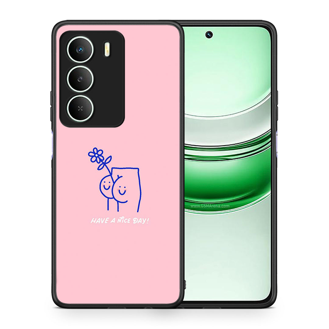 Θήκη Realme 14X Nice Day από τη Smartfits με σχέδιο στο πίσω μέρος και μαύρο περίβλημα | Realme 14X Nice Day case with colorful back and black bezels