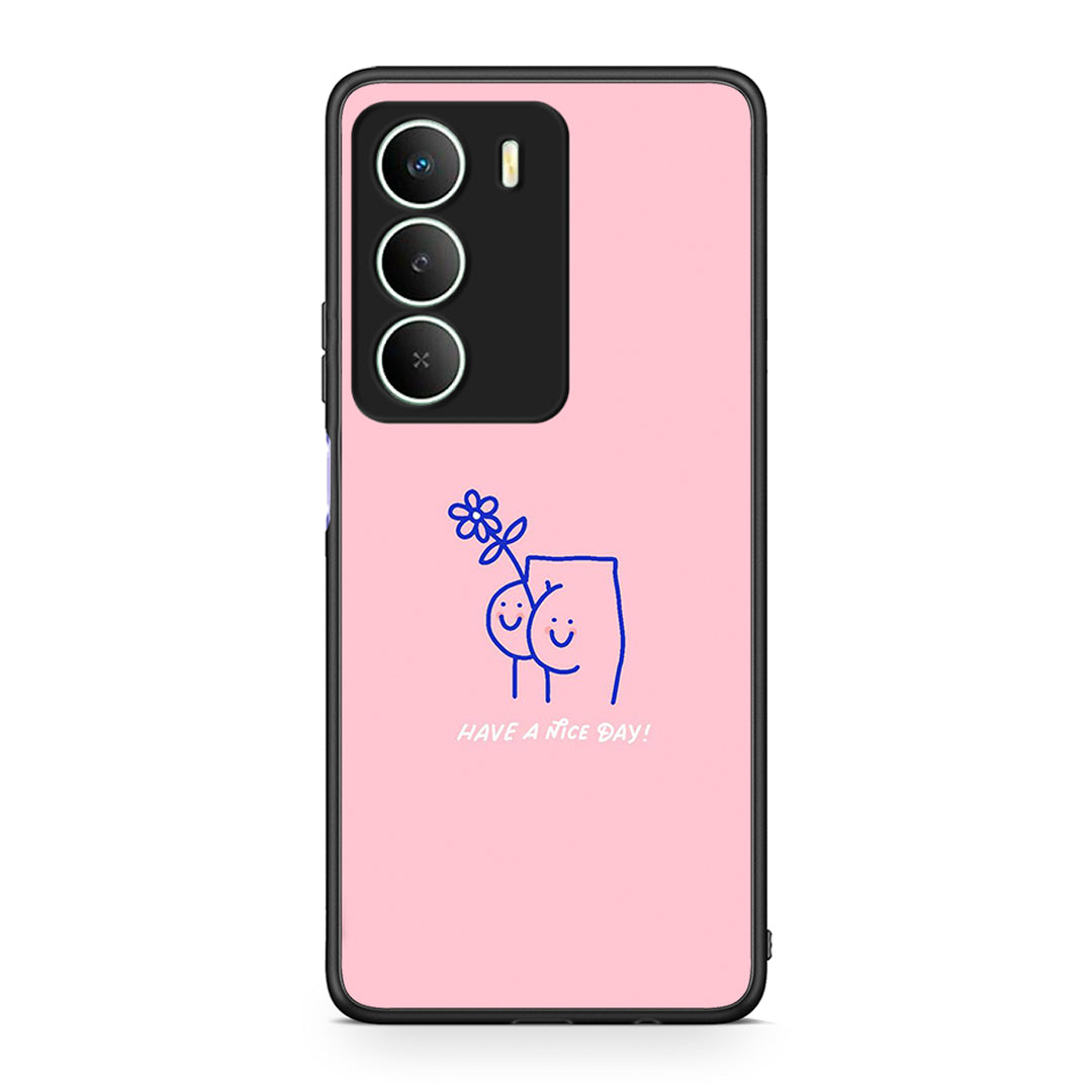 Realme 14X Nice Day θήκη από τη Smartfits με σχέδιο στο πίσω μέρος και μαύρο περίβλημα | Smartphone case with colorful back and black bezels by Smartfits