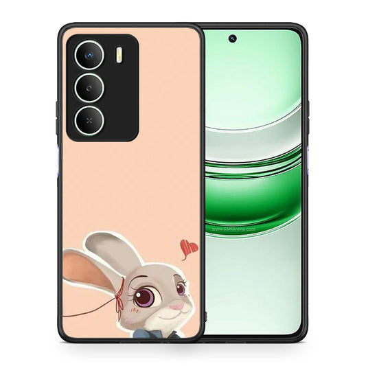Θήκη Realme 14X Nick Wilde And Judy Hopps Love 2 από τη Smartfits με σχέδιο στο πίσω μέρος και μαύρο περίβλημα | Realme 14X Nick Wilde And Judy Hopps Love 2 case with colorful back and black bezels