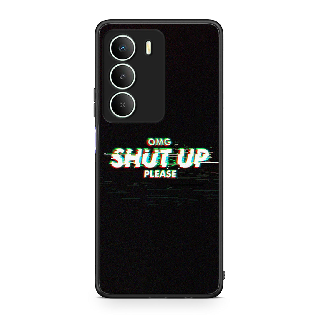 Realme 14X OMG ShutUp θήκη από τη Smartfits με σχέδιο στο πίσω μέρος και μαύρο περίβλημα | Smartphone case with colorful back and black bezels by Smartfits