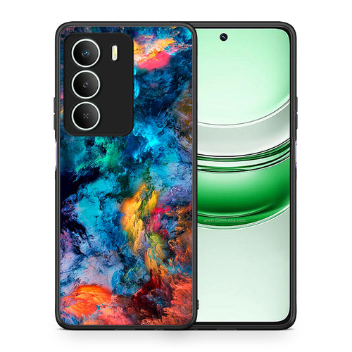 Θήκη Realme 14X Crayola Paint από τη Smartfits με σχέδιο στο πίσω μέρος και μαύρο περίβλημα | Realme 14X Crayola Paint case with colorful back and black bezels