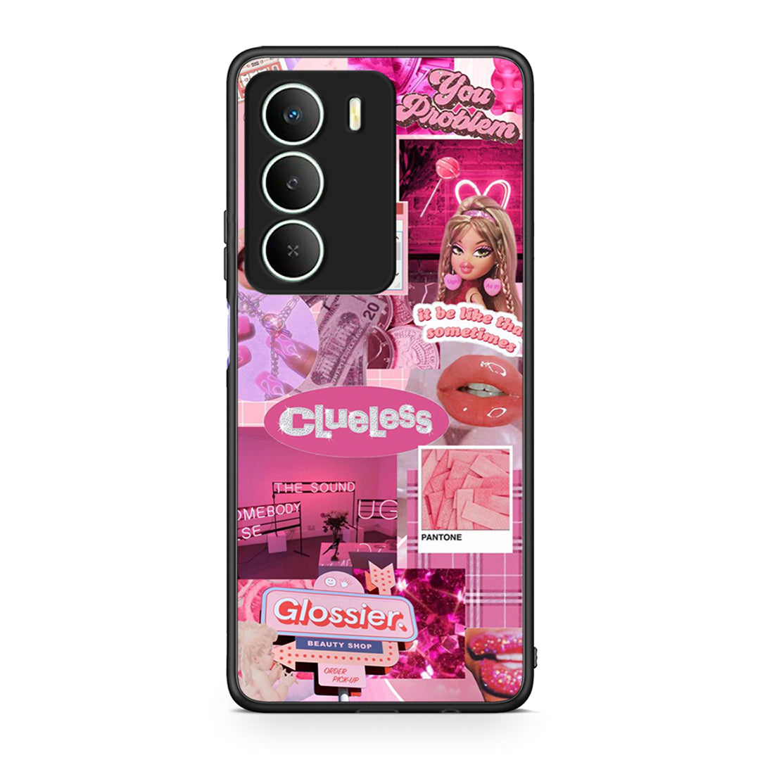 Realme 14X Pink Love Θήκη Αγίου Βαλεντίνου από τη Smartfits με σχέδιο στο πίσω μέρος και μαύρο περίβλημα | Smartphone case with colorful back and black bezels by Smartfits