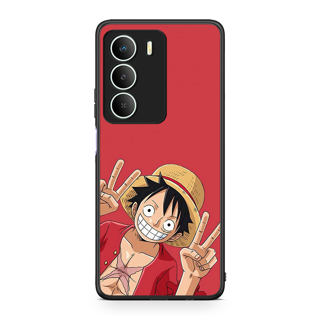 Realme 14X Pirate Luffy Θήκη από τη Smartfits με σχέδιο στο πίσω μέρος και μαύρο περίβλημα | Smartphone case with colorful back and black bezels by Smartfits