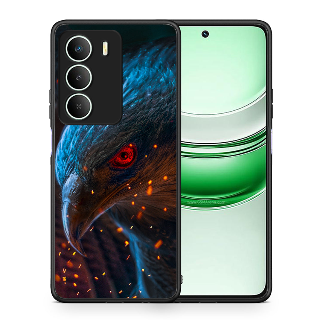 Θήκη Realme 14X Eagle PopArt από τη Smartfits με σχέδιο στο πίσω μέρος και μαύρο περίβλημα | Realme 14X Eagle PopArt case with colorful back and black bezels