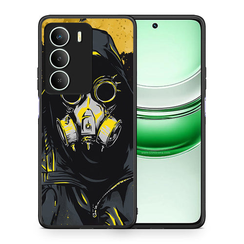 Θήκη Realme 14X Mask PopArt από τη Smartfits με σχέδιο στο πίσω μέρος και μαύρο περίβλημα | Realme 14X Mask PopArt case with colorful back and black bezels