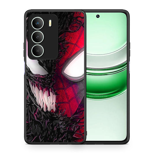 Θήκη Realme 14X SpiderVenom PopArt από τη Smartfits με σχέδιο στο πίσω μέρος και μαύρο περίβλημα | Realme 14X SpiderVenom PopArt case with colorful back and black bezels