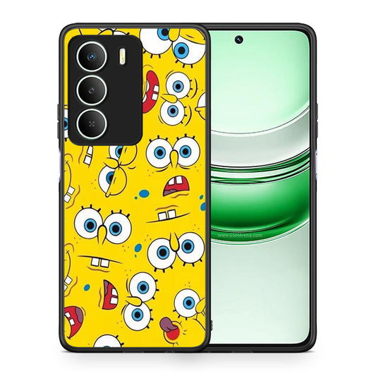 Θήκη Realme 14X Sponge PopArt από τη Smartfits με σχέδιο στο πίσω μέρος και μαύρο περίβλημα | Realme 14X Sponge PopArt case with colorful back and black bezels