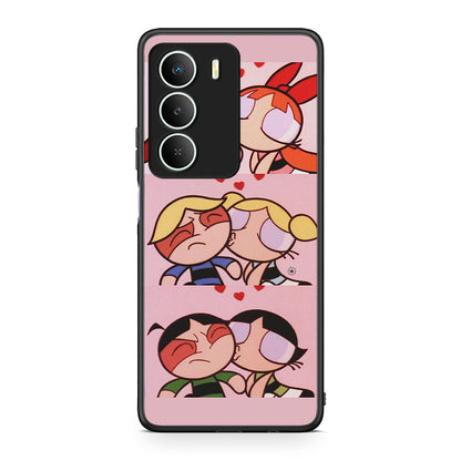 Realme 14X Puff Love Θήκη Αγίου Βαλεντίνου από τη Smartfits με σχέδιο στο πίσω μέρος και μαύρο περίβλημα | Smartphone case with colorful back and black bezels by Smartfits