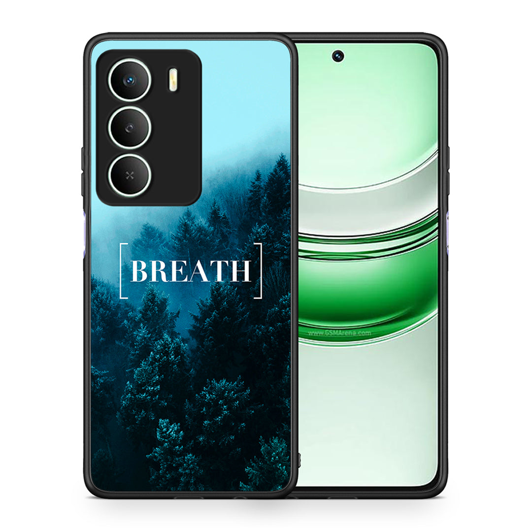 Θήκη Realme 14X Breath Quote από τη Smartfits με σχέδιο στο πίσω μέρος και μαύρο περίβλημα | Realme 14X Breath Quote case with colorful back and black bezels