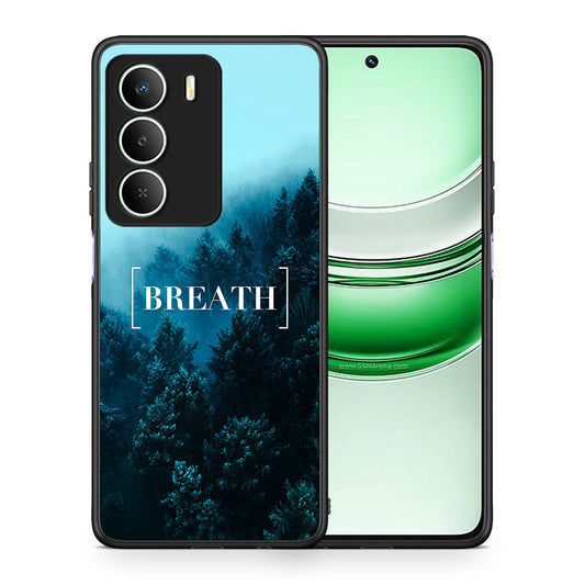 Θήκη Realme 14X Breath Quote από τη Smartfits με σχέδιο στο πίσω μέρος και μαύρο περίβλημα | Realme 14X Breath Quote case with colorful back and black bezels