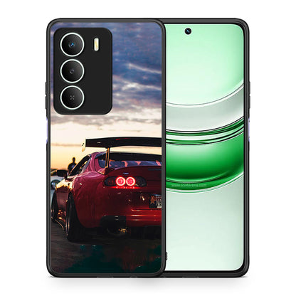 Θήκη Realme 14X Racing Supra από τη Smartfits με σχέδιο στο πίσω μέρος και μαύρο περίβλημα | Realme 14X Racing Supra case with colorful back and black bezels