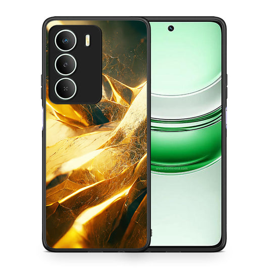 Θήκη Realme 14X Real Gold από τη Smartfits με σχέδιο στο πίσω μέρος και μαύρο περίβλημα | Realme 14X Real Gold case with colorful back and black bezels