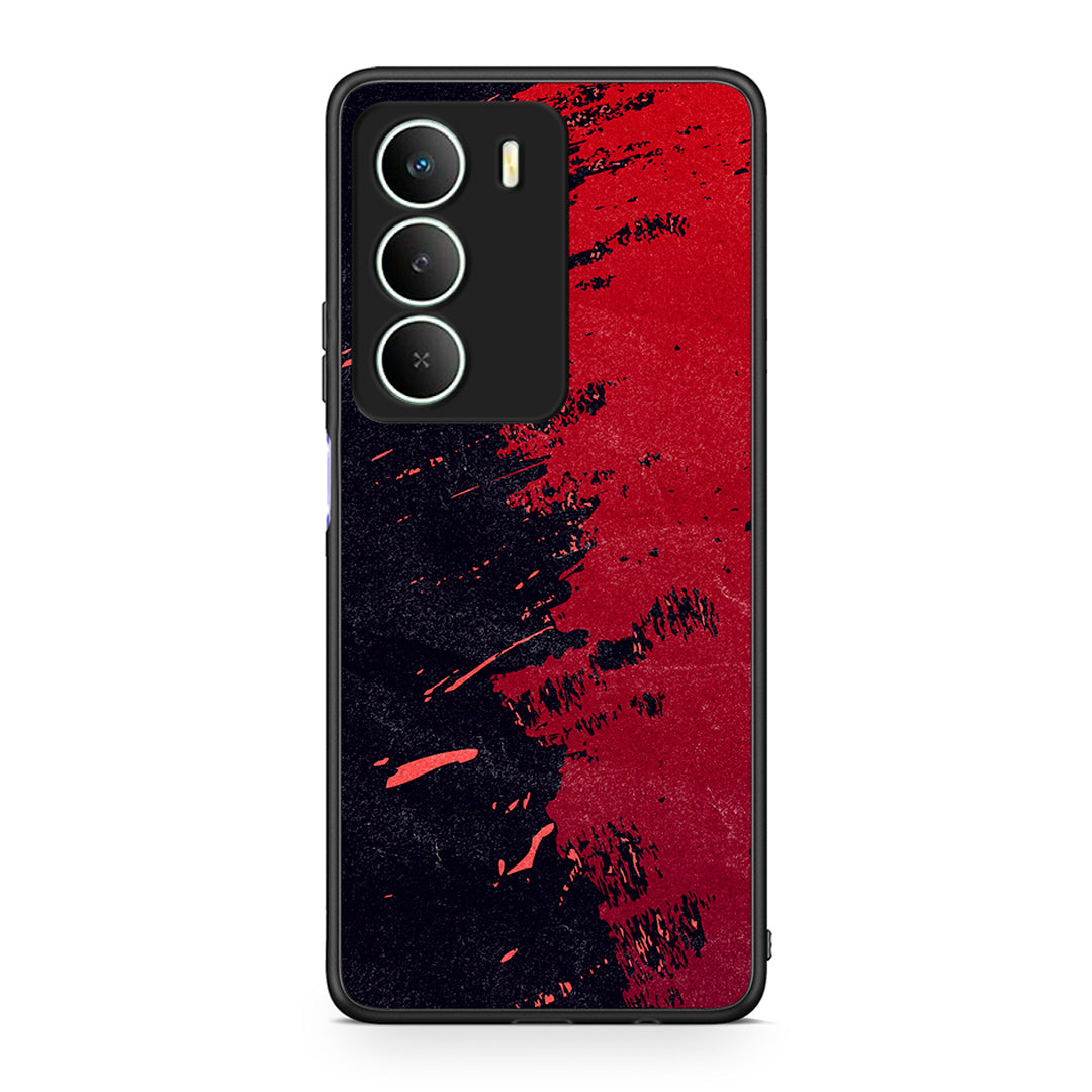 Realme 14X Red Paint Θήκη Αγίου Βαλεντίνου από τη Smartfits με σχέδιο στο πίσω μέρος και μαύρο περίβλημα | Smartphone case with colorful back and black bezels by Smartfits