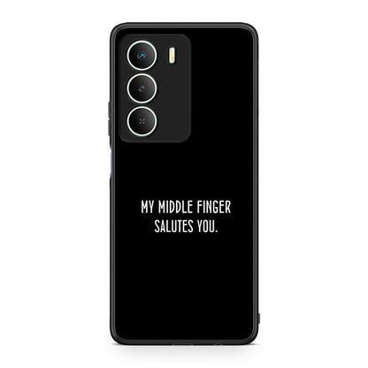 Realme 14X Salute θήκη από τη Smartfits με σχέδιο στο πίσω μέρος και μαύρο περίβλημα | Smartphone case with colorful back and black bezels by Smartfits