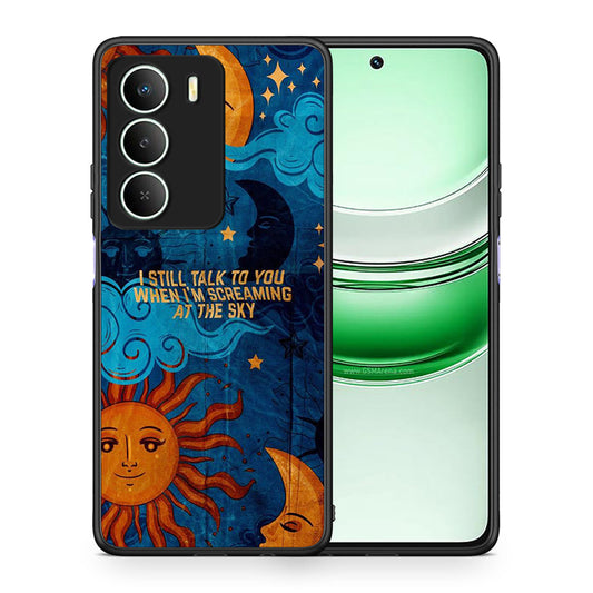 Θήκη Realme 14X Screaming Sky από τη Smartfits με σχέδιο στο πίσω μέρος και μαύρο περίβλημα | Realme 14X Screaming Sky case with colorful back and black bezels