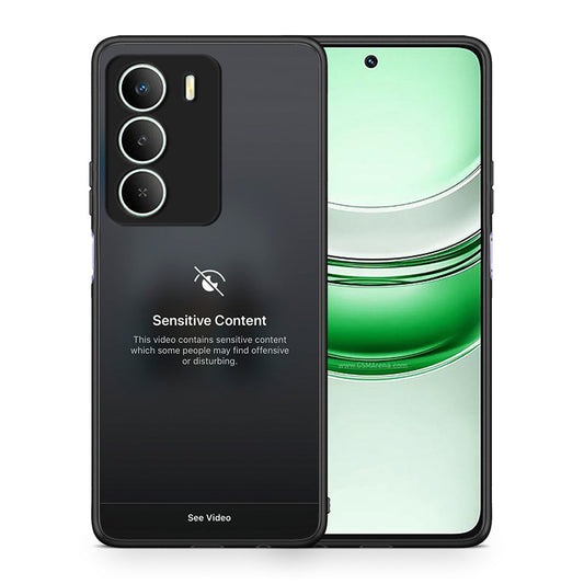 Θήκη Realme 14X Sensitive Content από τη Smartfits με σχέδιο στο πίσω μέρος και μαύρο περίβλημα | Realme 14X Sensitive Content case with colorful back and black bezels
