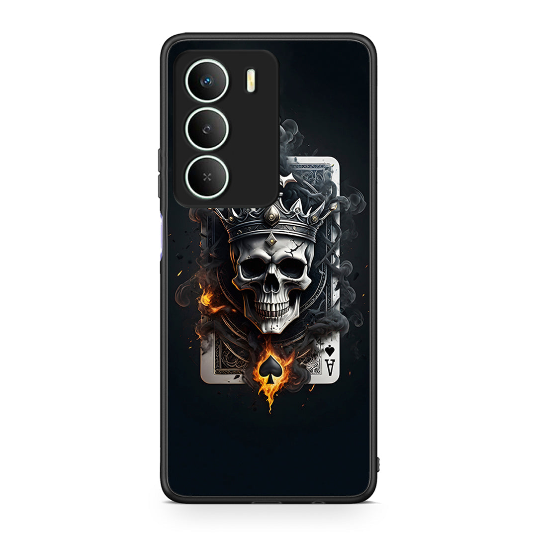 Realme 14X Skull King Ace θήκη από τη Smartfits με σχέδιο στο πίσω μέρος και μαύρο περίβλημα | Smartphone case with colorful back and black bezels by Smartfits