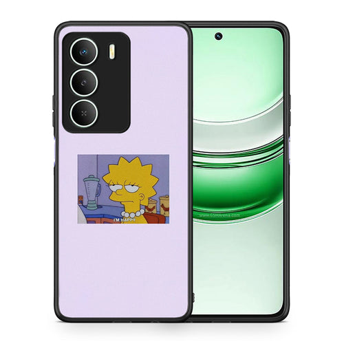 Θήκη Realme 14X So Happy από τη Smartfits με σχέδιο στο πίσω μέρος και μαύρο περίβλημα | Realme 14X So Happy case with colorful back and black bezels