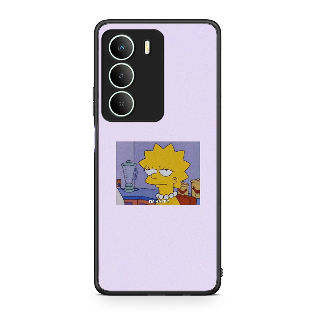 Realme 14X So Happy θήκη από τη Smartfits με σχέδιο στο πίσω μέρος και μαύρο περίβλημα | Smartphone case with colorful back and black bezels by Smartfits