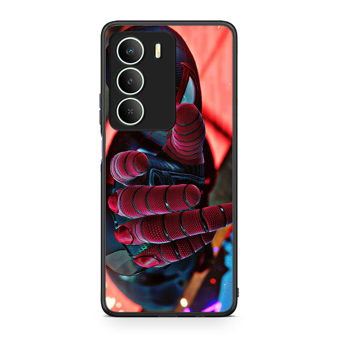 Realme 14X Spider Hand Θήκη από τη Smartfits με σχέδιο στο πίσω μέρος και μαύρο περίβλημα | Smartphone case with colorful back and black bezels by Smartfits