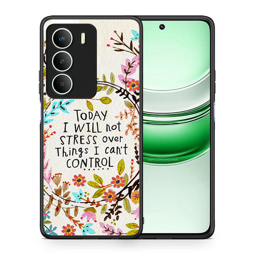 Θήκη Realme 14X Stress Over από τη Smartfits με σχέδιο στο πίσω μέρος και μαύρο περίβλημα | Realme 14X Stress Over case with colorful back and black bezels