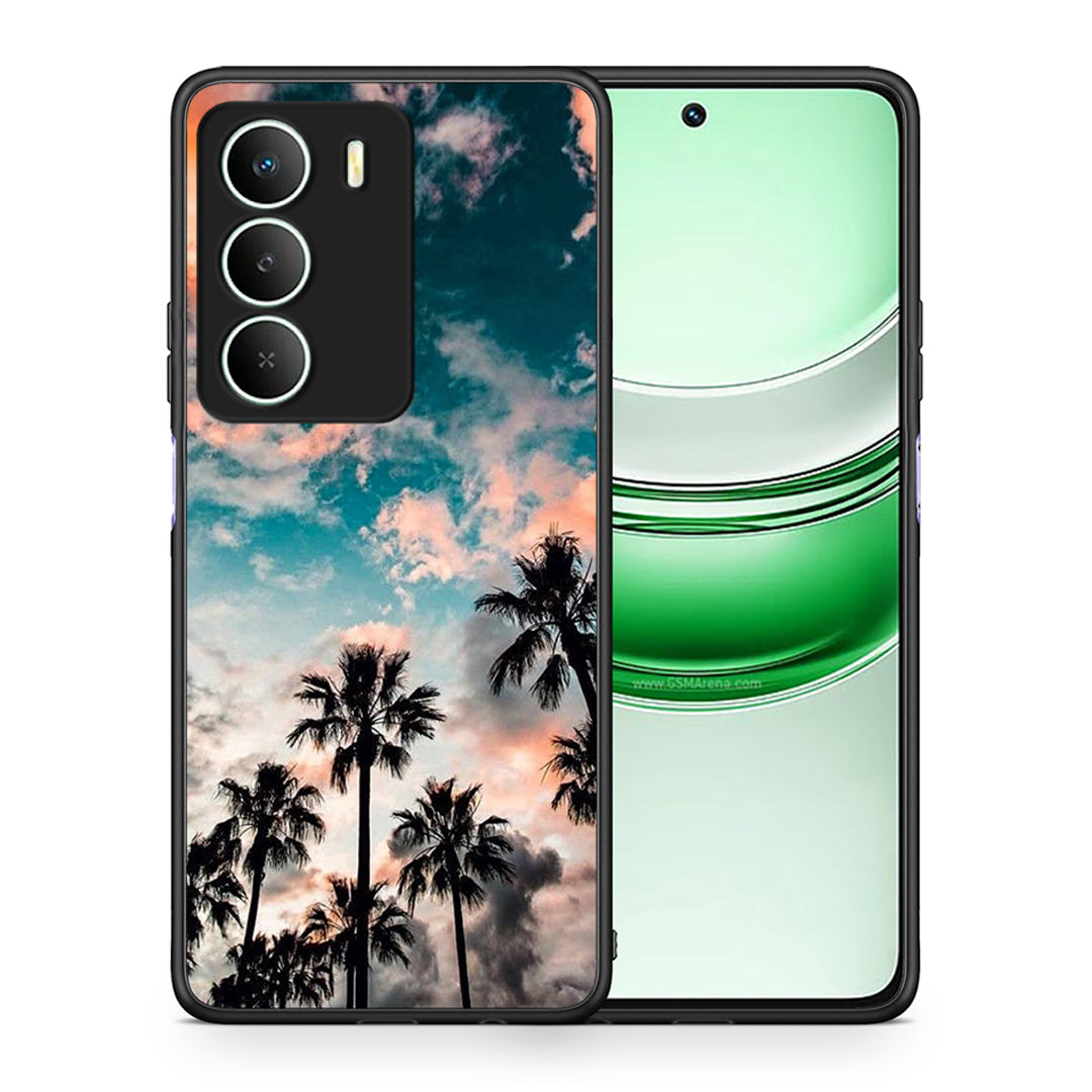Θήκη Realme 14X Sky Summer από τη Smartfits με σχέδιο στο πίσω μέρος και μαύρο περίβλημα | Realme 14X Sky Summer case with colorful back and black bezels