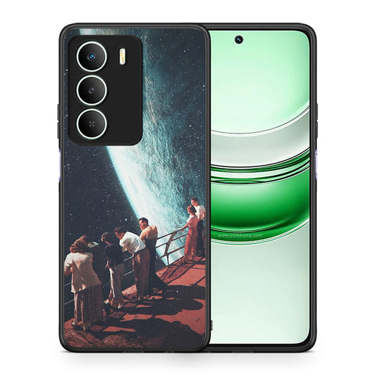 Θήκη Realme 14X Surreal View από τη Smartfits με σχέδιο στο πίσω μέρος και μαύρο περίβλημα | Realme 14X Surreal View case with colorful back and black bezels