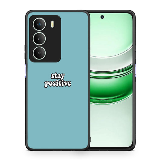 Θήκη Realme 14X Positive Text από τη Smartfits με σχέδιο στο πίσω μέρος και μαύρο περίβλημα | Realme 14X Positive Text case with colorful back and black bezels